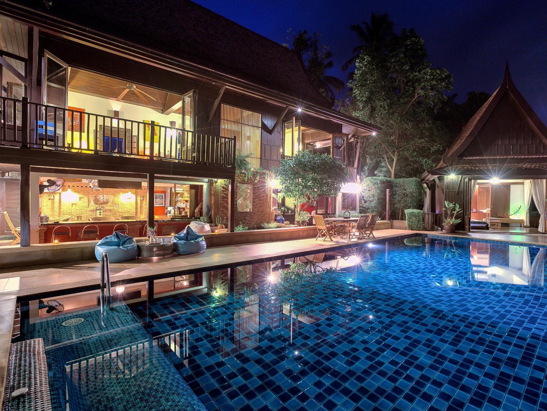 Villa Thai Teak - Panoramic Sea & Sunset Views Самуи Экстерьер фото