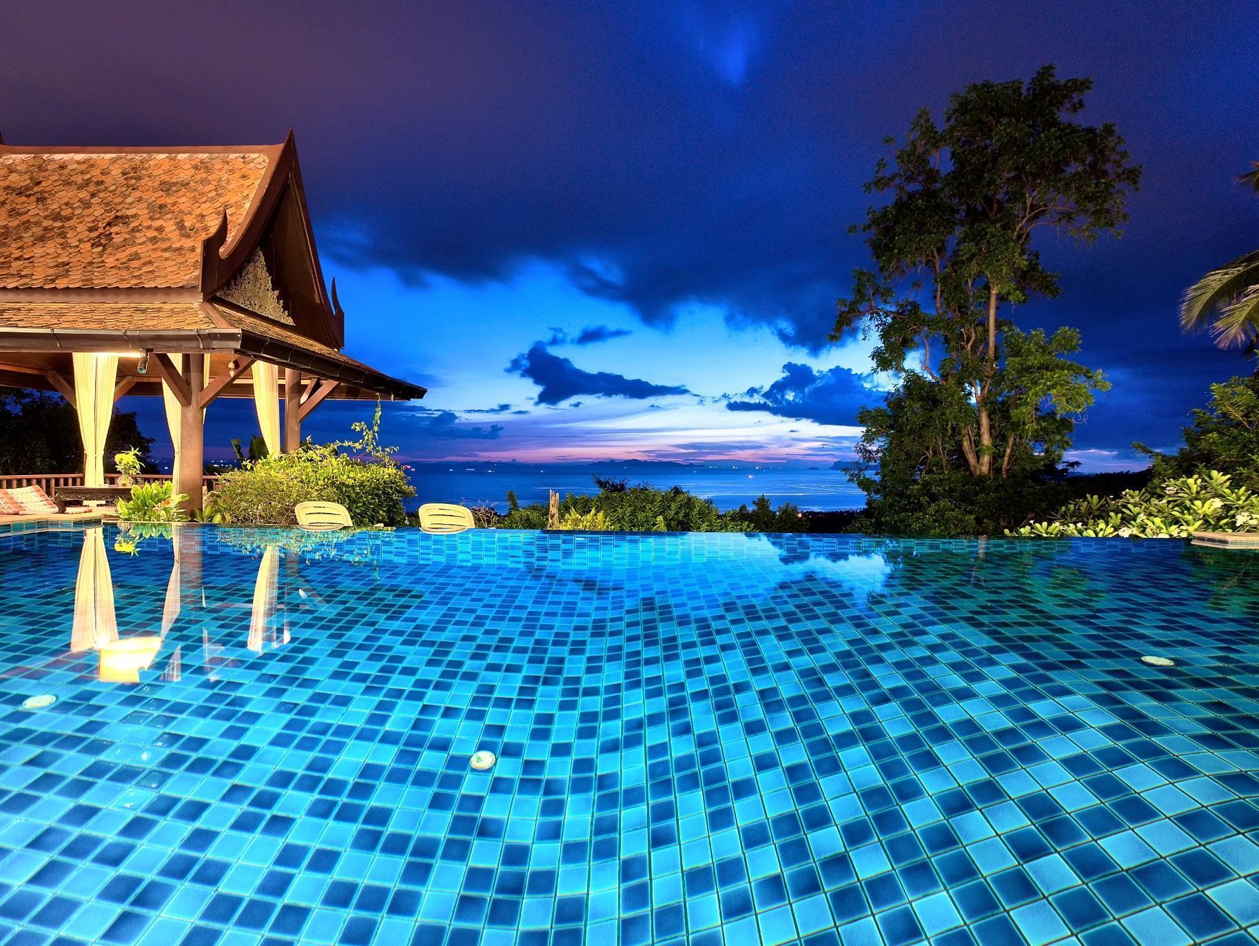 Villa Thai Teak - Panoramic Sea & Sunset Views Самуи Экстерьер фото
